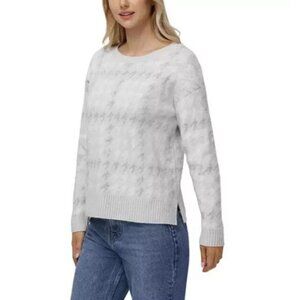 Women's Sweater Gray Silver Sparkle Size XL Crewneck Winter Holiday